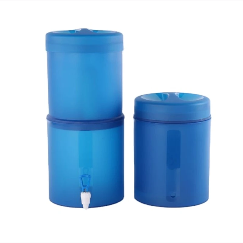 Jewin 20L Portable Plastic Big Blue Gravity Water Filter System Home And Outdoor Use