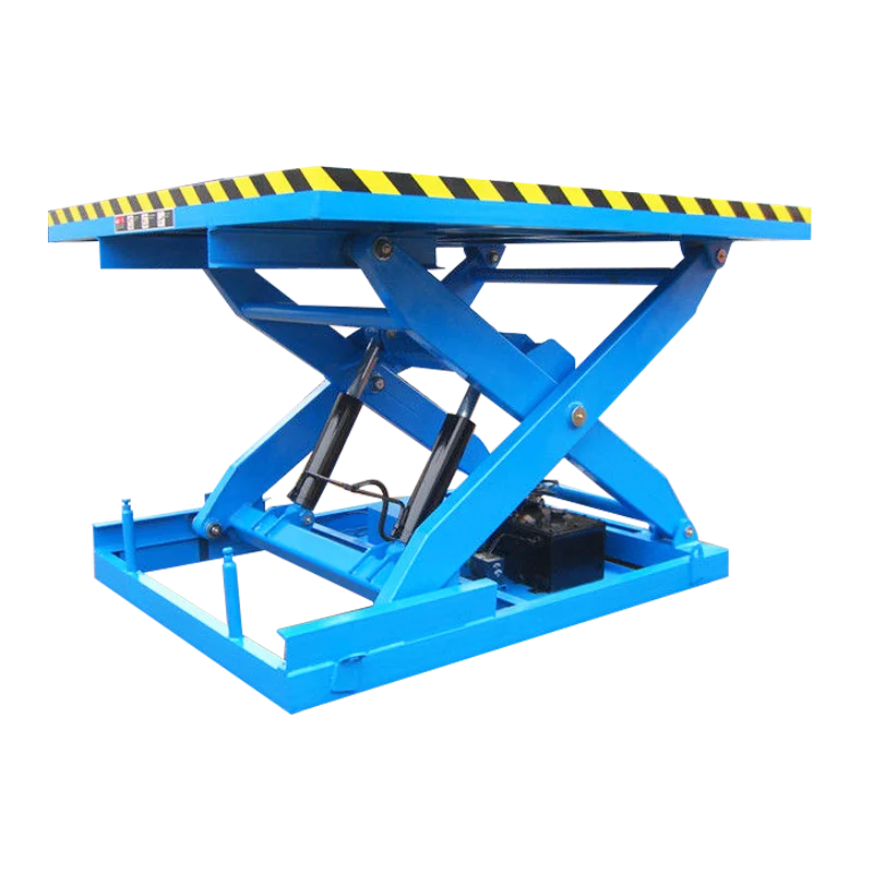 stationary scissor lift table large fixed aerial scissor lift platform to the ground