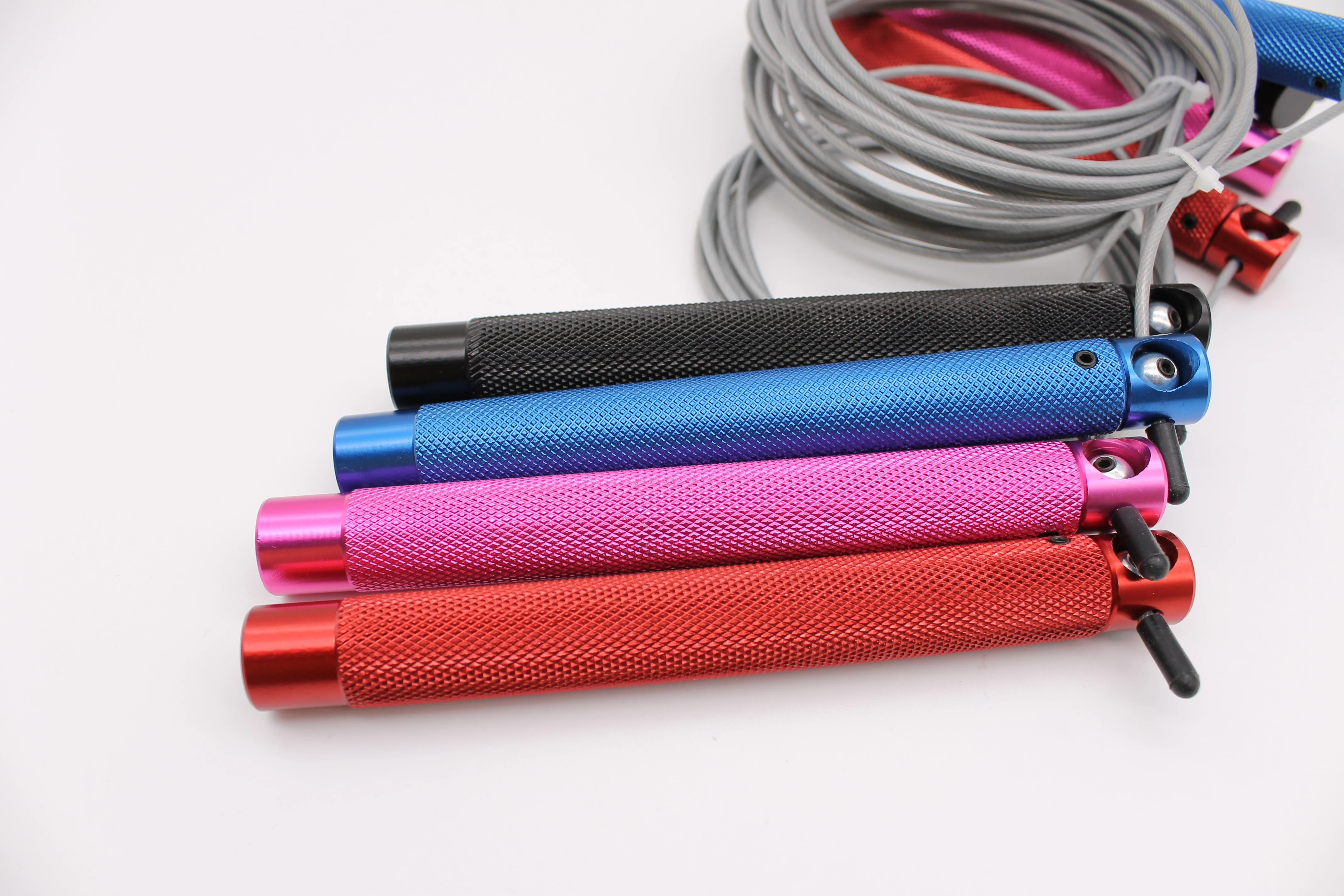 Aluminum mini bearing adjustable speed skipping jumping rope for fitness