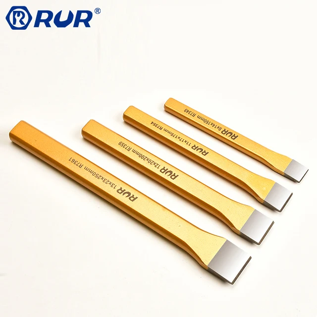 Woodworking hand tools flat hexagonal shank masonry stone stoning cold chisel