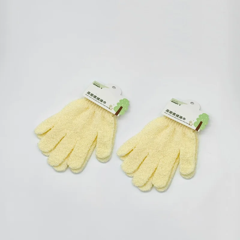 UUYP New Design High Quality Nature Rubbing Ash Spa Massage Shower Bathhouse Mud Towel Removes Dead Dry Skin Fiber Bath Gloves