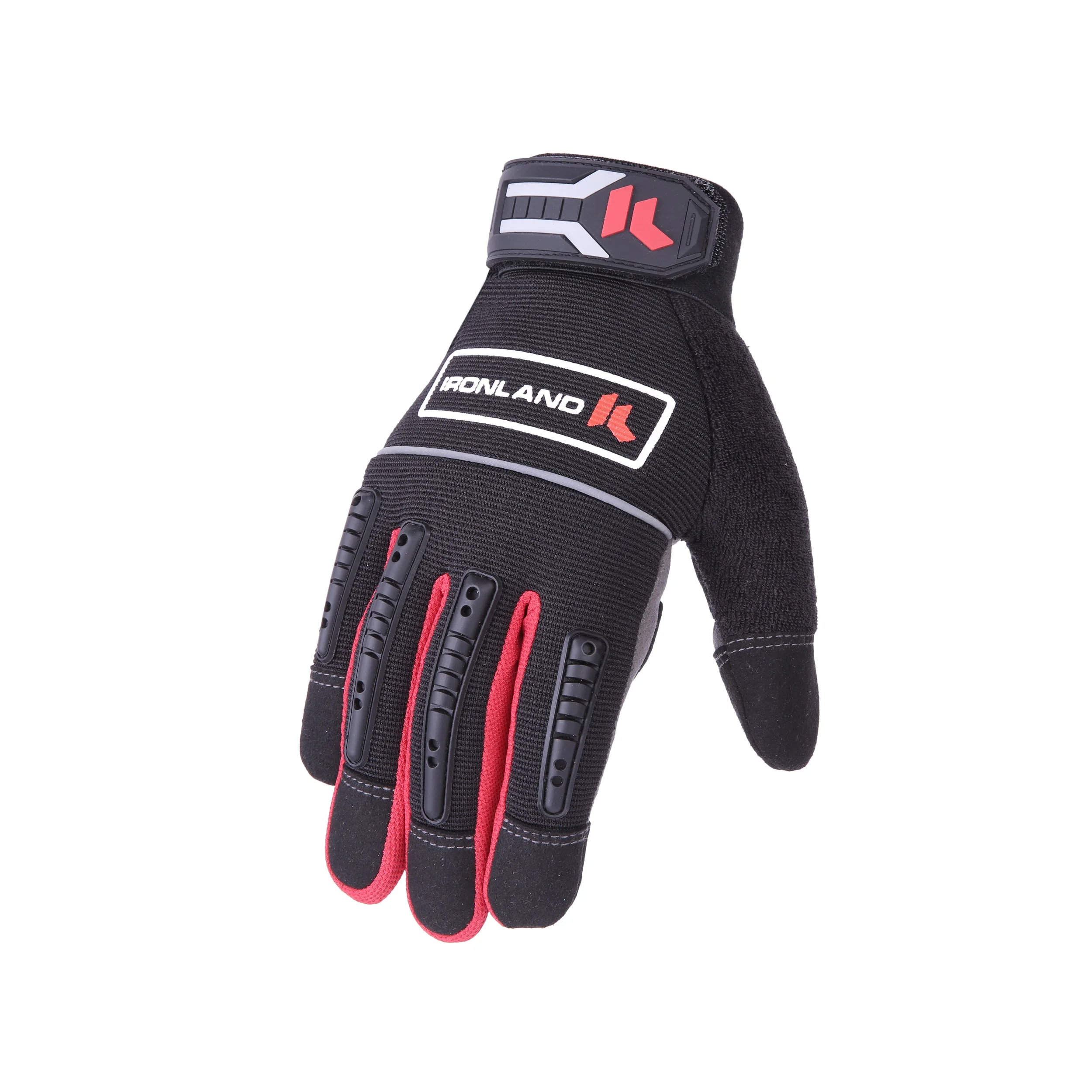 Black Red Car Repair Construction En388 Hand Work Mechanic Gloves