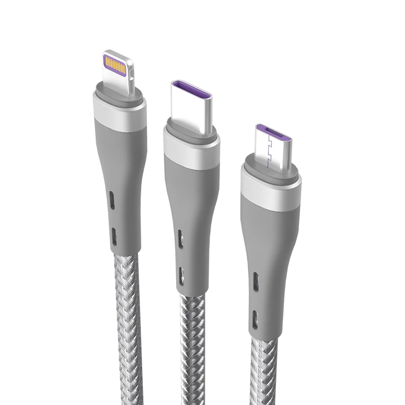  Кабели для передачи данных PD65W 5A 3 в 1 USB 0 кабель быстрой зарядки ios и