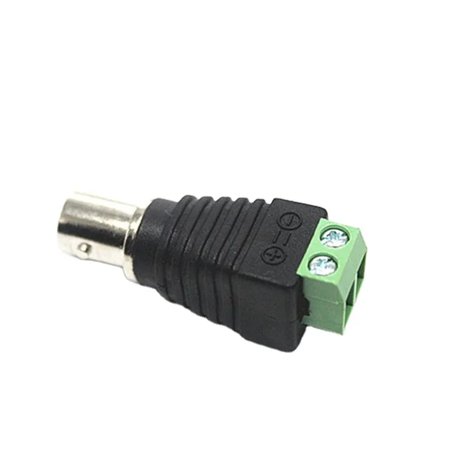 BNC to Cat5e Adapter Male Connectors and Solderless Female Video Balun Connector + BNC Surveillance Transmission