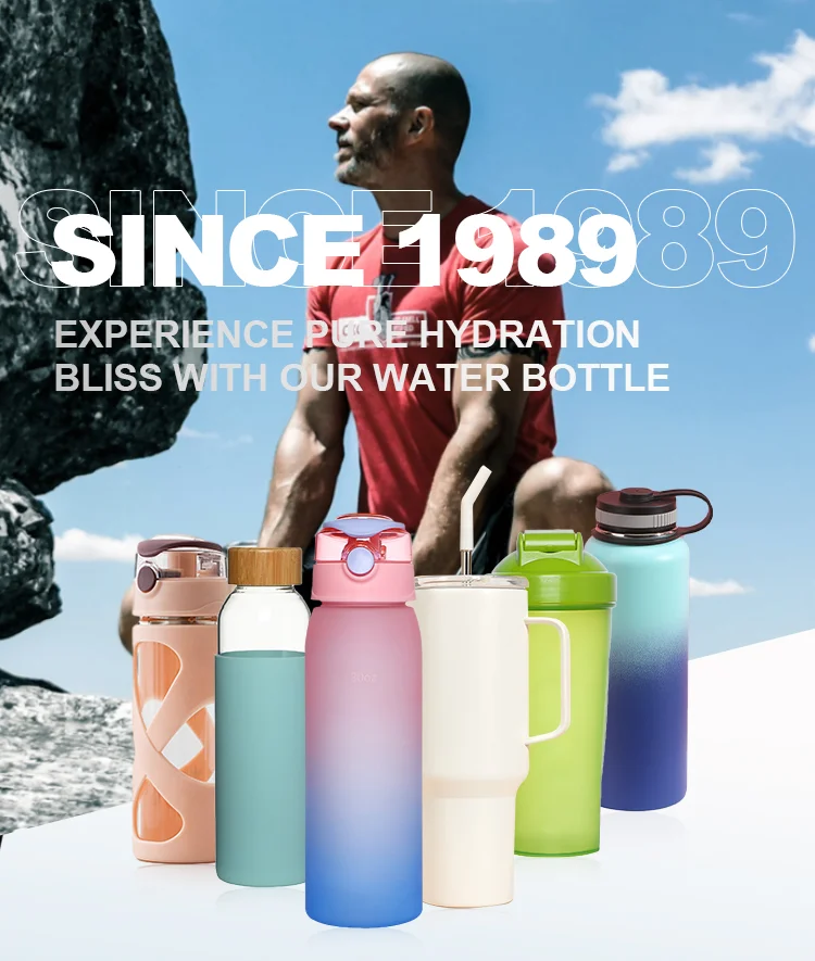 2024 Wholesale Botella De Agua Custom Logo 18oz 550ml BPA Free Sports Drinking Drink Bottles Clear Tritan Plastic Water Bottle