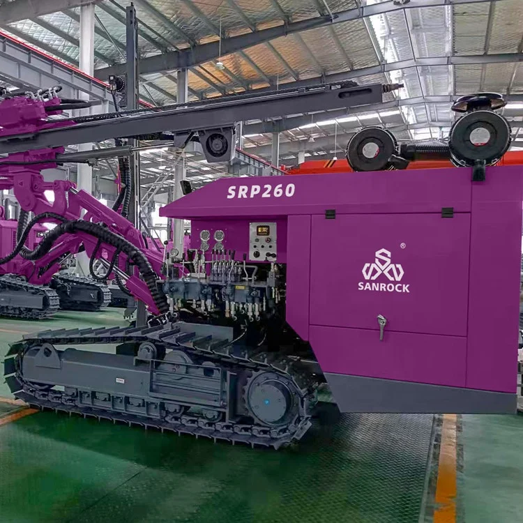 Multifunction hydraulic pile driver solar photovoltaic ground drilling pile driver machine