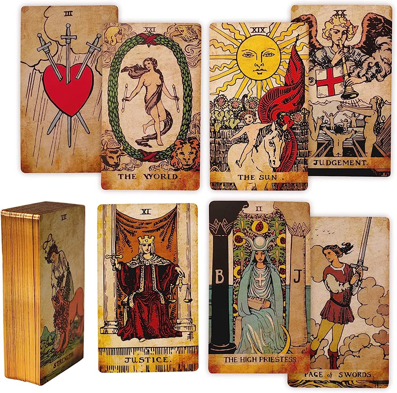 Custom shop dennis linn tarot card tarot cards st soleil blank tarot cards oracle deck sets with book
