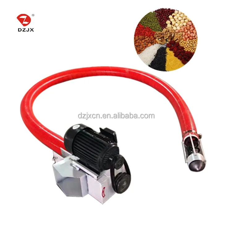 DZ rice pellets grain screw elevator flexible auger conveyor spiral grain suction machine
