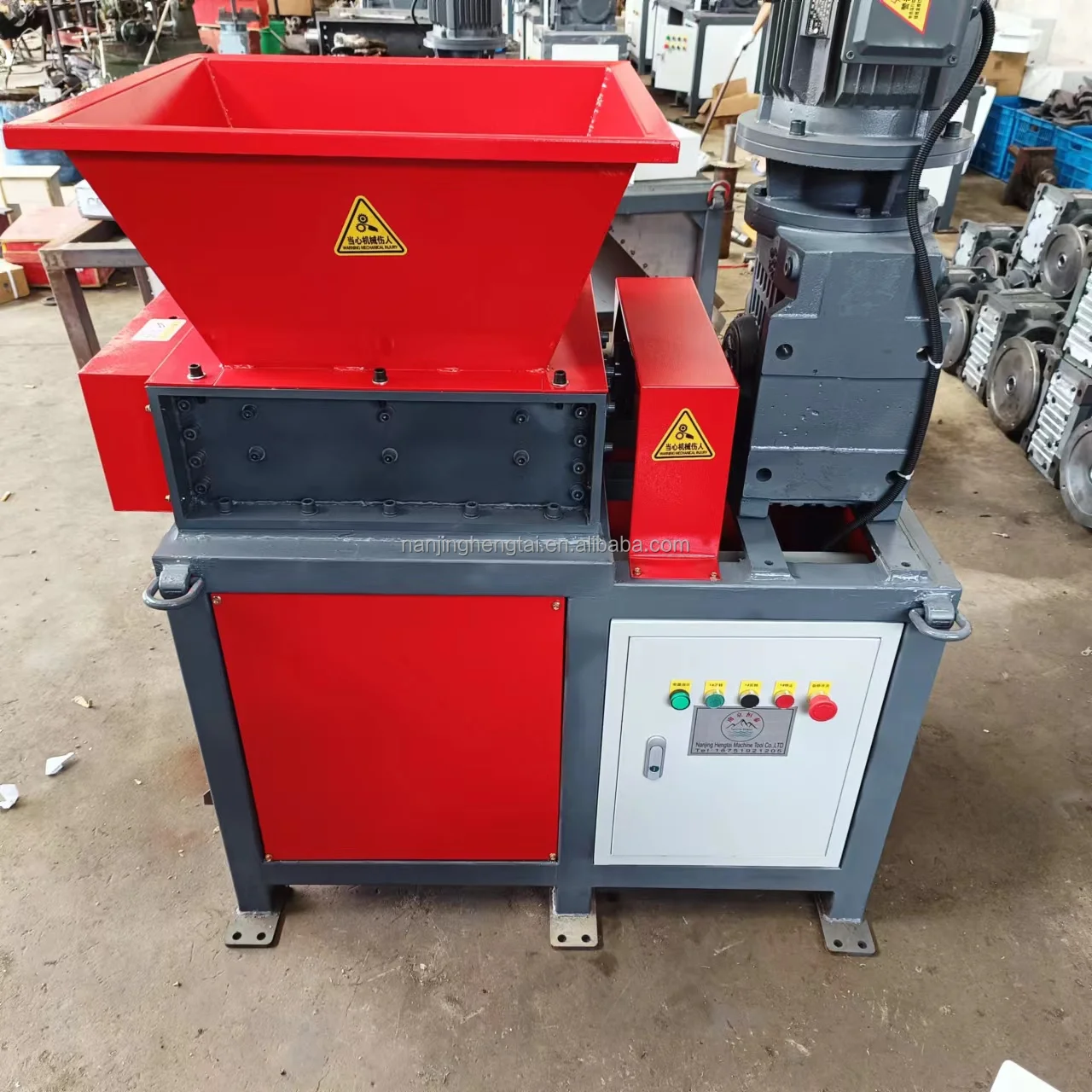 Plastic Crusher Equipment Used Rubber Plastic casing Shredding Recycling Machines Double Shaft Shredder