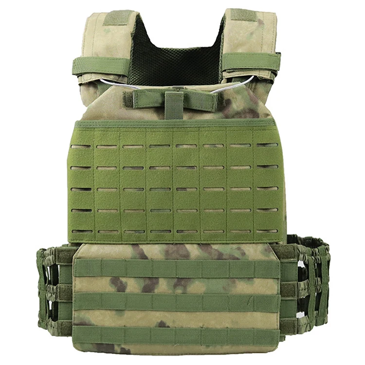 Tactical MOLLE Cross fit Vest Plate Adjustable Heavy Carrier Quick Release Vest For Airsoft Paintball Hunting Multicam