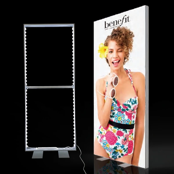 China Trade Frameless Tool Free Portable Slim Led Message Light Box Frame Stand