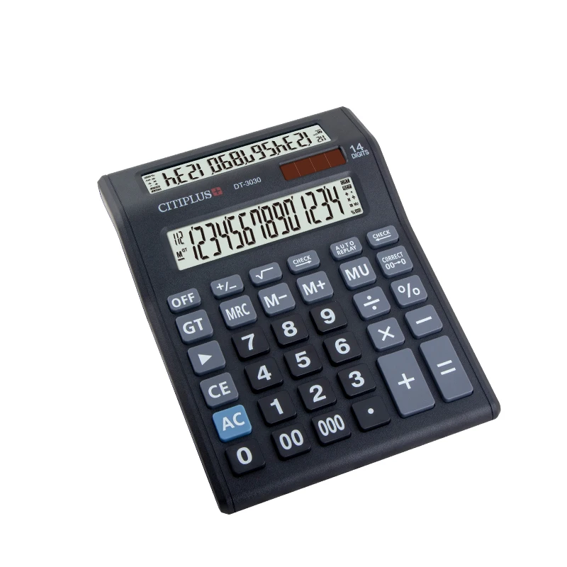 
CITIPLUS C-4 digital calculator solar 14 digit calculator 