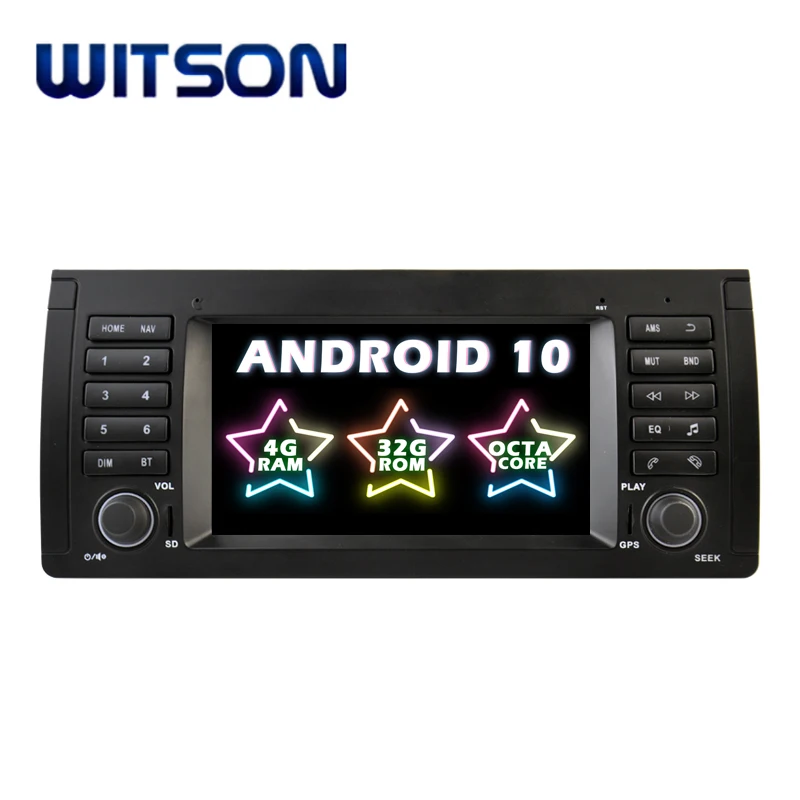 WITSON Android 10.0 GPS DVD Player For BMW E39/M5/X5/E53 4GB RAM 32GB ROM Built-in Wireless CARPLAY+Android Auto
