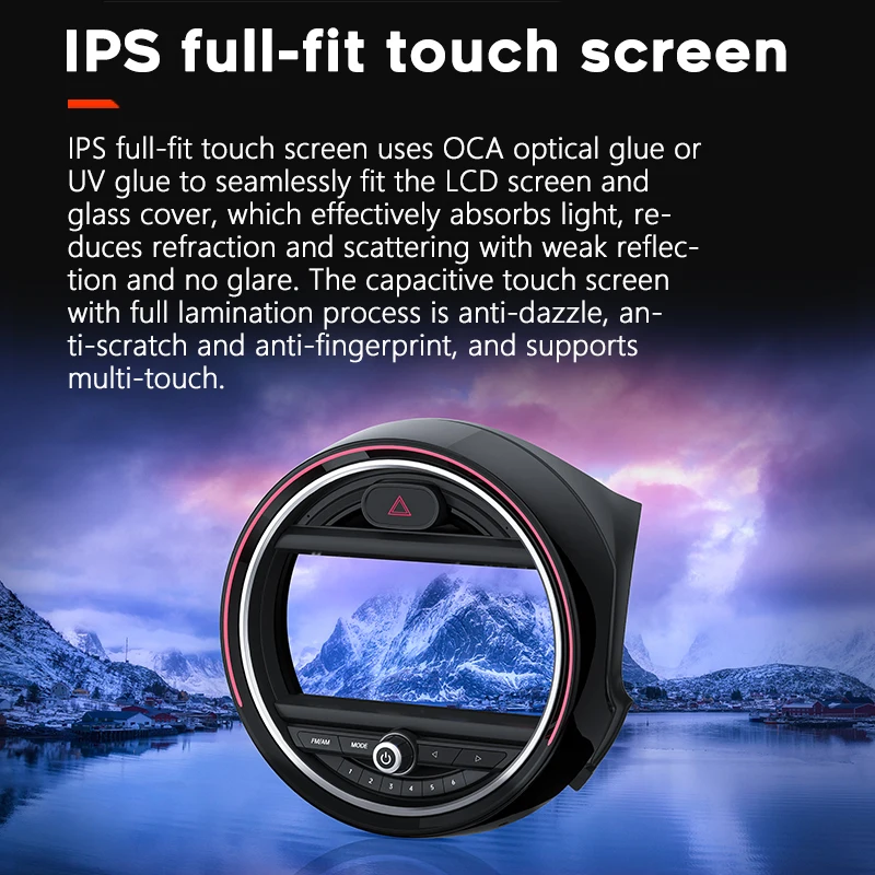 For BMW Mini F55 F56 NBT 9 Inch 2015-2018year Built-in CarPlay Screen multimedia system android13 still cool car dvd player