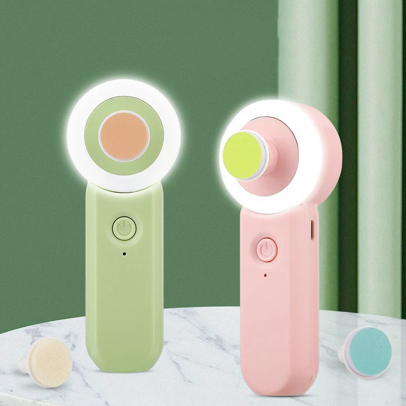 Wholesale Baby Nail Clippers LED Light Newborn Kids Toes Fingernails 6 Grinding Heads Safe Electric Baby Nail Trimmer