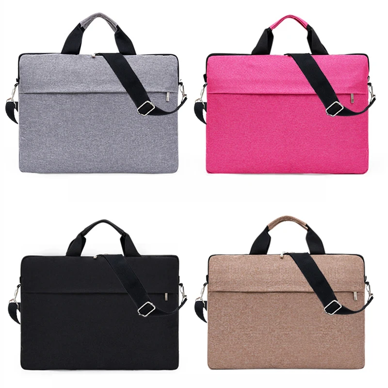 2024 13 14 15.6 Inch large capacity wholesale cheap price custom logo laptop bag case sleeve with strap