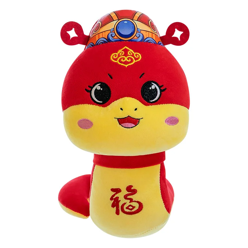 2025 CE Safe Soft Velvet Chinese New Year Snake Doll Professional Custom ODM Stuffed Toy for Babies Eco-Friendly
