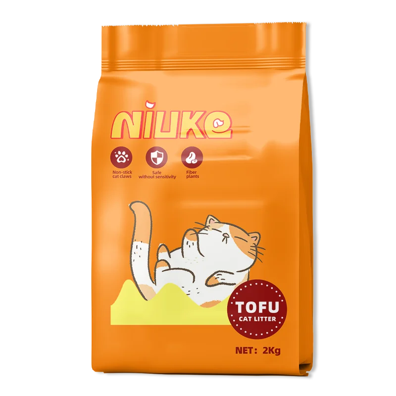 Factory supply milk Scent Natural highly absorbent Dust Free quick clumping 2mm Premium tofu cat litter cat sand cheap price