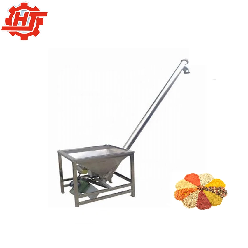 HH89 Inclined Screw Feeder Without Hopper Used Stainless Steel Screw Auger Conveyor Screw Conveyor Blade