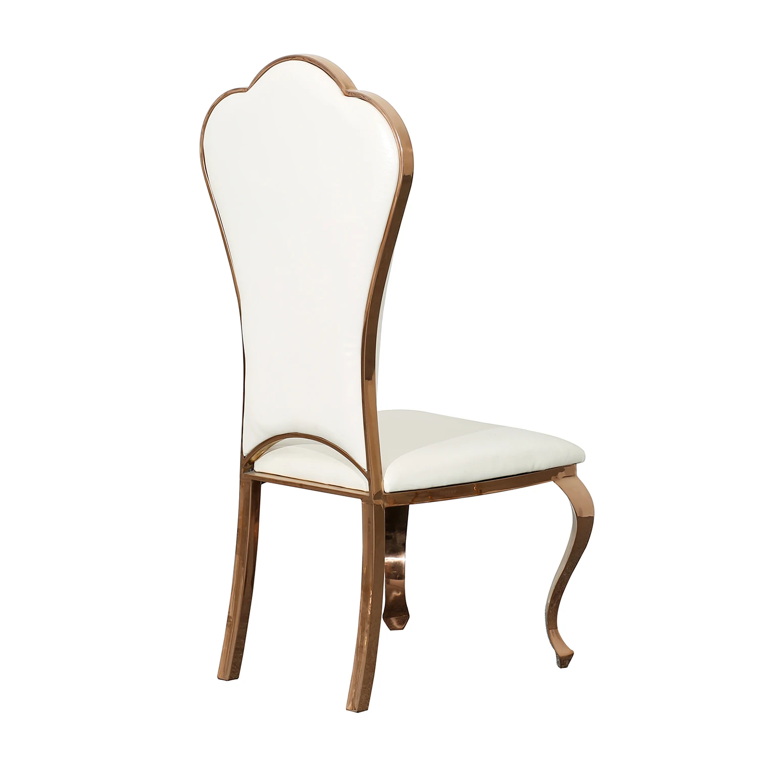 Hot Sale Luxury Event High Back Hotel Restaurant Stainless Steel Chairs For Wedding Banquet