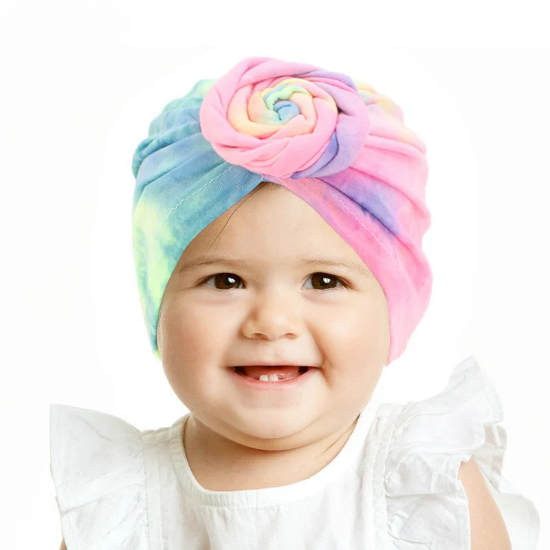 Top Knot Simple Turban Shower Custom Logo Baby Turban Girls color Elastic Plain Babies Cloth Cozy head bands
