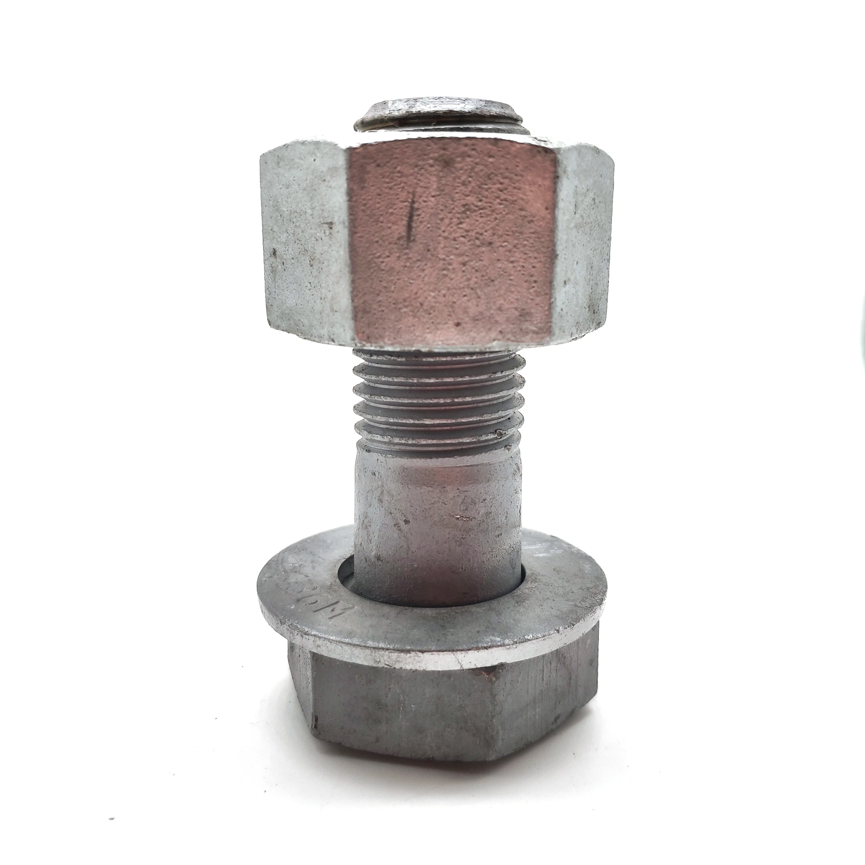 Steel Grade 8.8/ 6.8 M16 HDG Hex Head Electric Bolt with Hex Nut and Washer