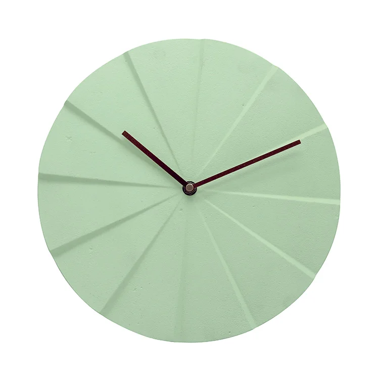 12 inch Home decoration quartz mute simple gift black resin wall clock wholesale modern minimalist art clock custom