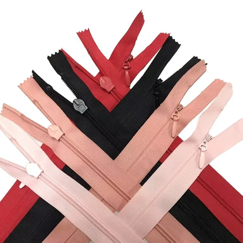 Quality Zips #5 invisible closed end Custom Zipper 60cm Multiple lengths Wedding dress throw pillow skirt zipper
