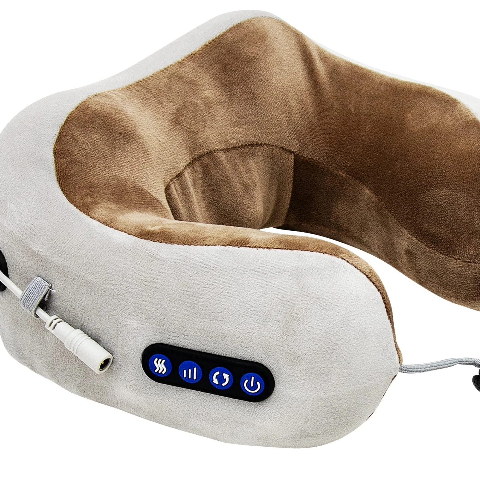 Neck Electric Shiatsu Back U Shaped Vibrating Home With Heat Relax Travel Sleep Lumbar 3d Waist Comfy Massage Pillow