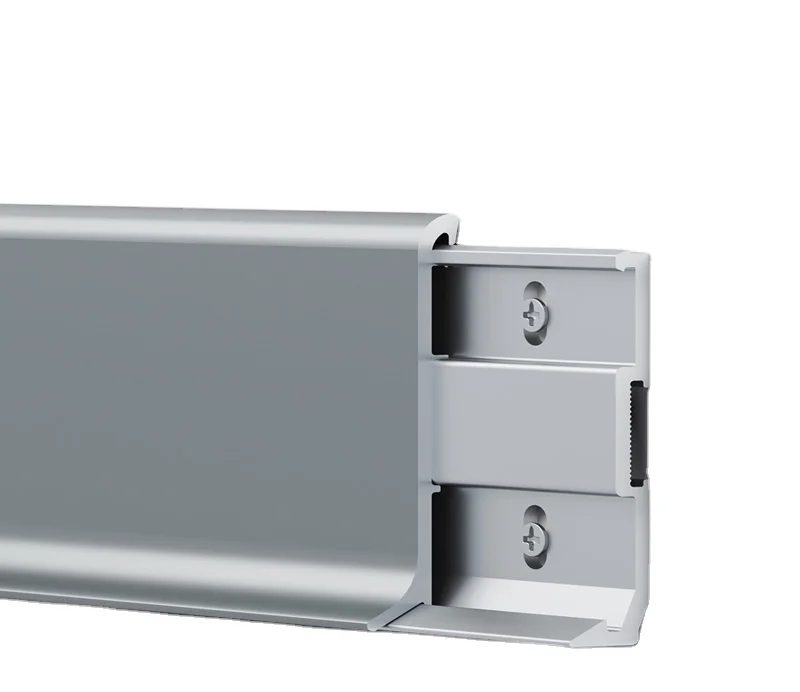 Waterproof 4cm 6cm 8cm aluminium skirting board for wall to floor