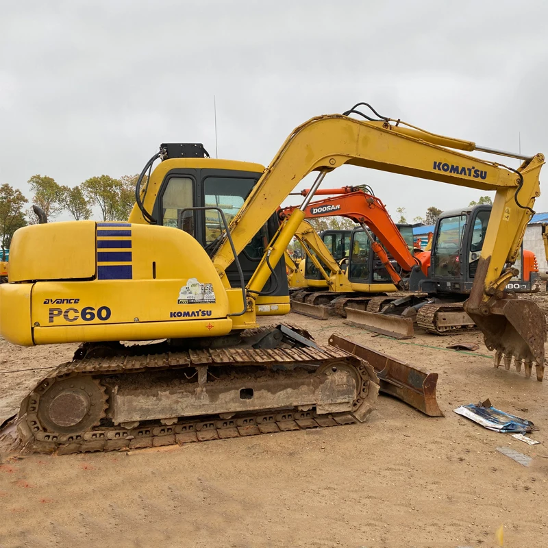 Оригинальный экскаватор KOMATSU б/у komatsu pc60-7 pc60 для продажи