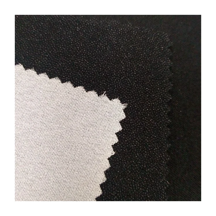 Personalized 100 percent polyester elastic adhesive interlining fabric woven fusible fabric for cloth