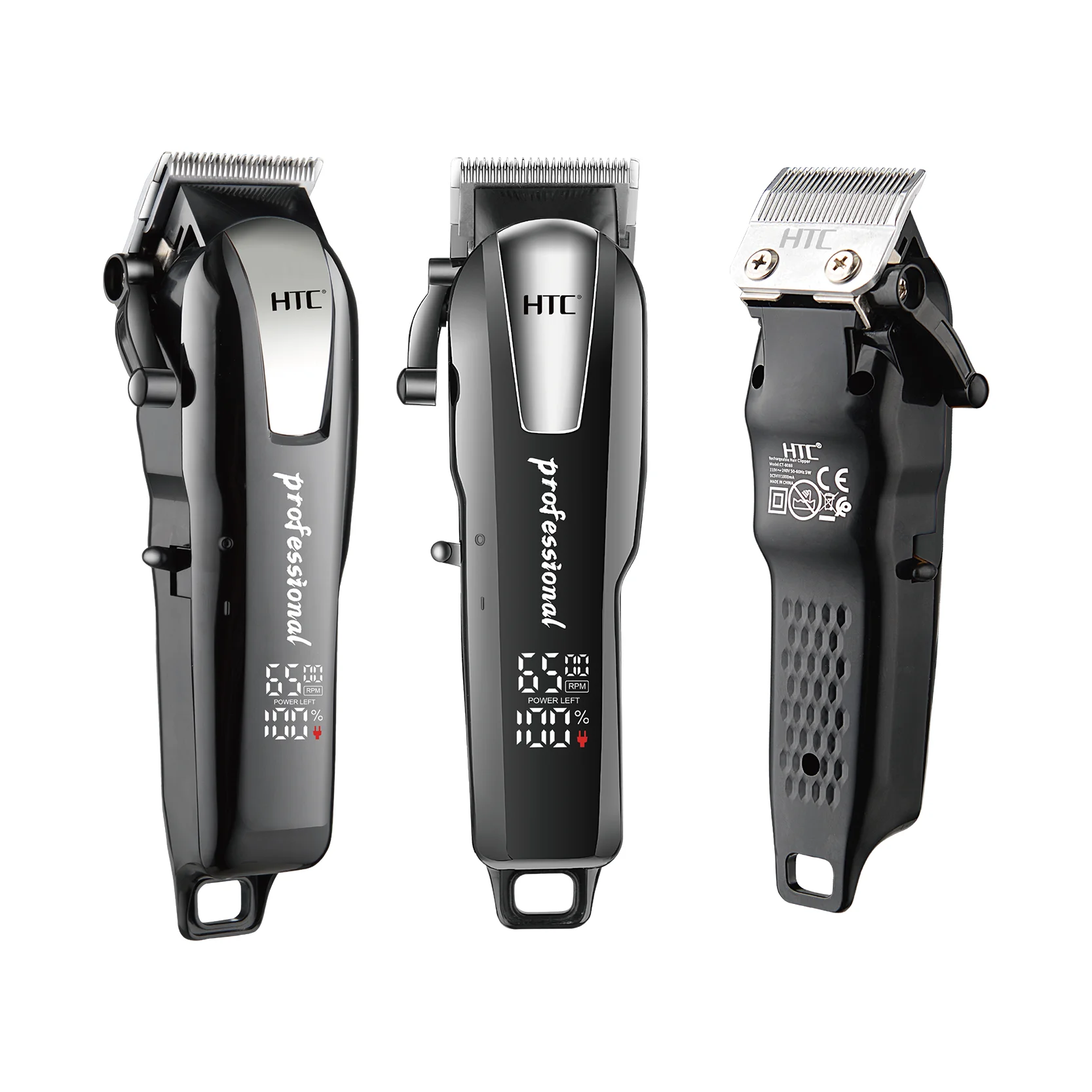 HTC CT-8083 Luxury digital display Hair Clipper professional  Ceramic blade hair clipper barber