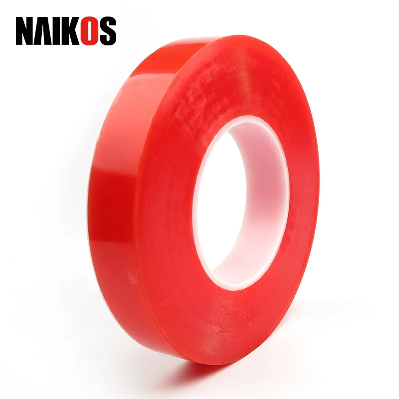 Double Sided PET Adhesive Industrial Mounting Tape Die Cut Red Film Tape