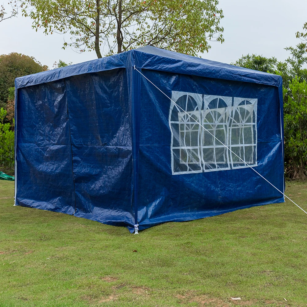 party canopy for 5-8 person 10x10 10x20 10x30 large PE waterproof gazebo tent 3mx3m market gazebo with side