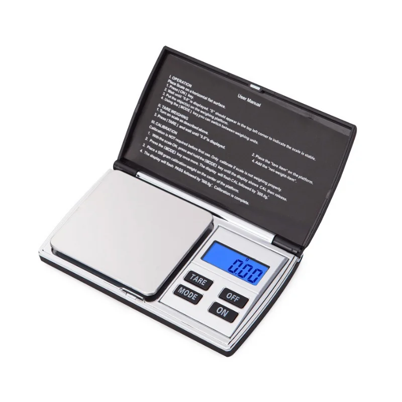 100g 200g 500g 0.01g Portable Mini Jewelry Gold Pocket Gram Scale Electronic Balance Digital Weighing Scale