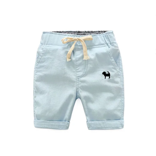 
Wholesales Breathable Cotton Boys Comfortable Summer Shorts Boys Kids for Toddler Boy Solid Color with Pockets and Rope 