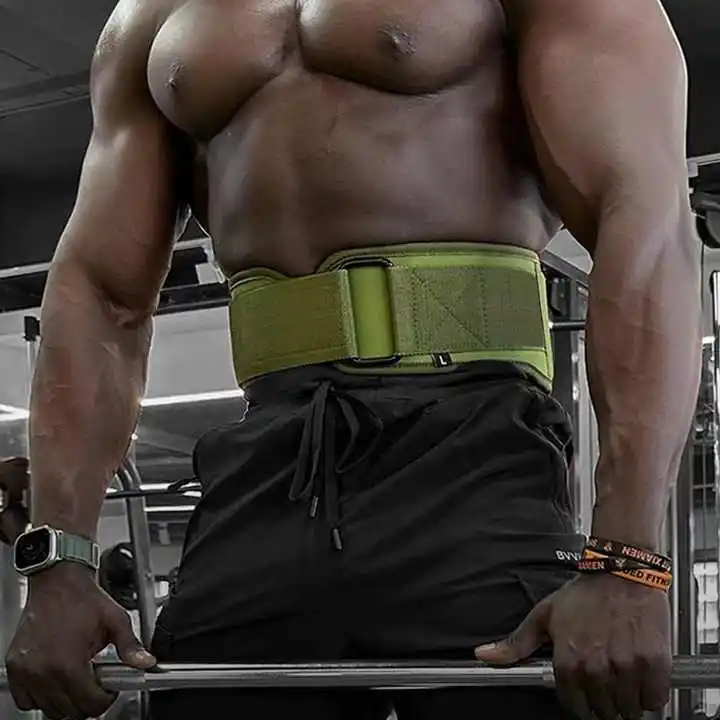 RS Custom Adjustable Lever Belt Fitness Heavy Duty Nylon Weight Lifting Belt EVA Back Support Powerlifting Gym Belt