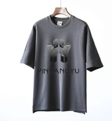 High quality Heavyweight 340G 100% cotton Oversized Drop Shoulder O-neckline short sleeve T-shirt custom t shirt