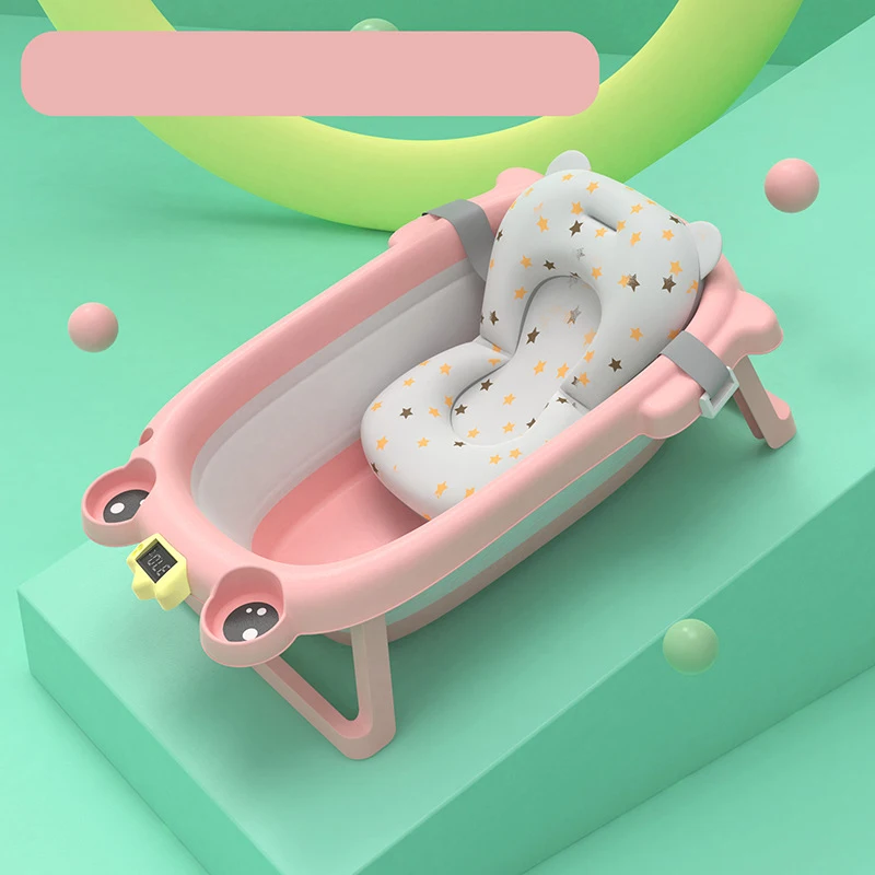Hot Sell Bath Tub For Children Infant Baby And Newborn Baby Frog Non Slip BathtubTemperature Sensing Comfortable Bathtub