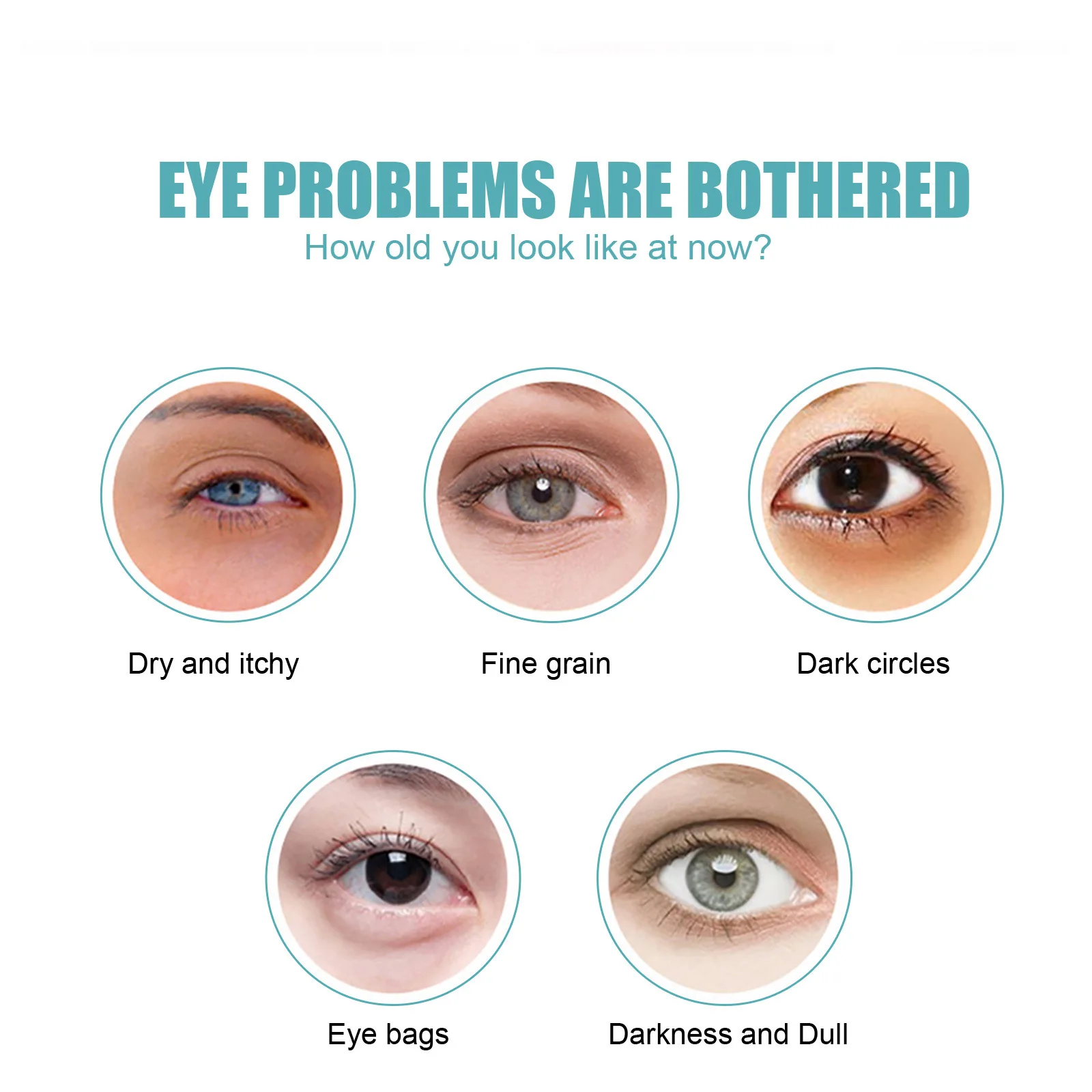 EELHOE Instant Anti Wrinkle Eye Cream Moisturizing Firming Anti Aging Repairing Eye Cream 5packs