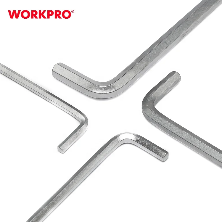 WORKPRO 9PC Metric 1.5mm  2mm 2.5mm 3mm 4mm 5mm 6mm 8mm 10mm Chrome-vanadium Steel Allen Wrench Hex Key Set