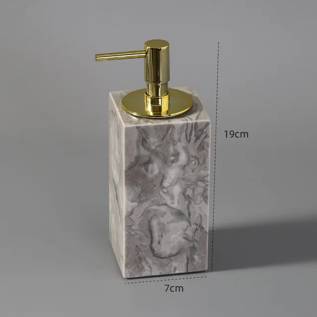 Home hotel 5 pieces ceramics marble bathroom accessory set soap dish toothbrush holder dispenser tumble bathroom shower set