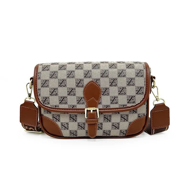 Logo Bulk Printed Waterproof Faux Leather Designer Luxury Brand Messenger Crossbody Bags