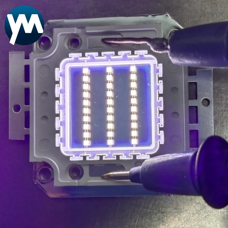 UV LED light Epileds Chip High Power uva Curing COB lamp 30W 60W 90W 365nm 395nm lampara