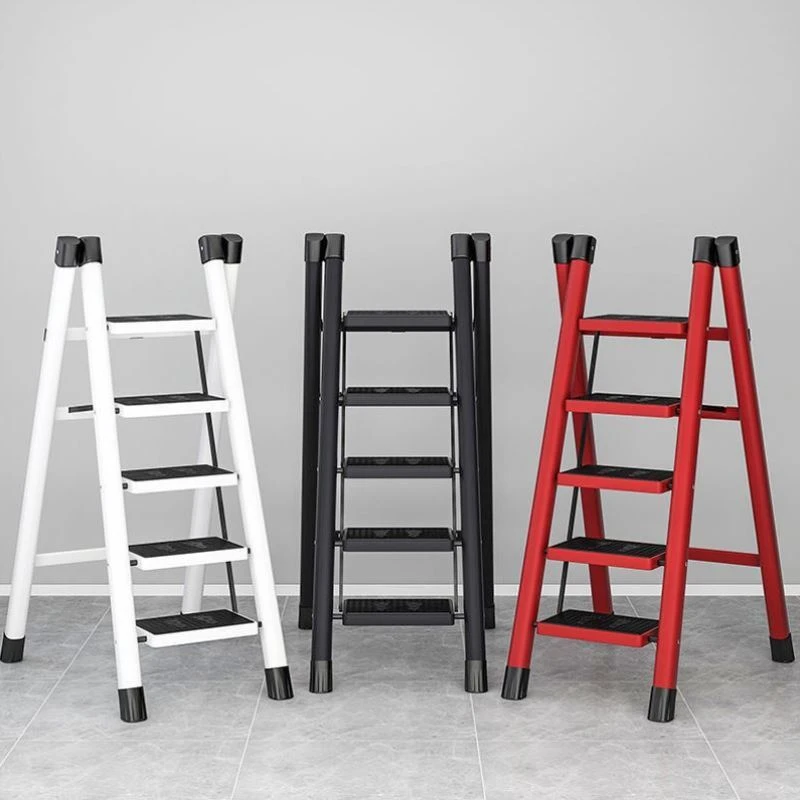 Household 3 4 5 6 foldable ladder steel ladder thickened and widened Three step ladder can be customized