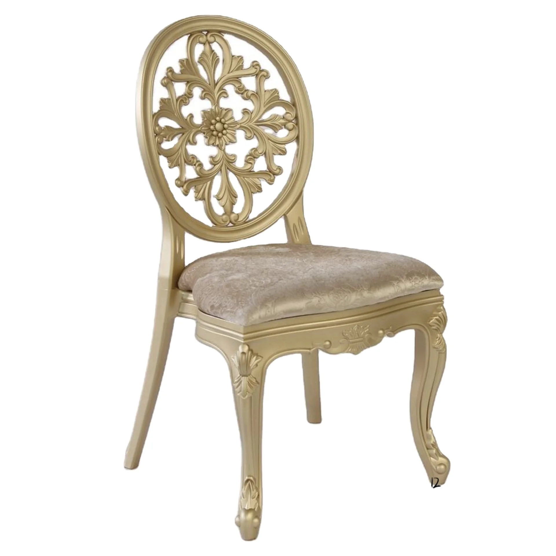 olid Wood Antique Louis Chair for Hotel Banquets Restaurants Weddings & Parties Resin French Style Kitchen Application