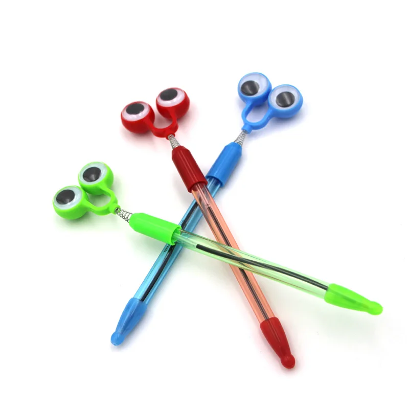 
Novelty stationary wiggle frog eyes shaped ball pen for advertising 