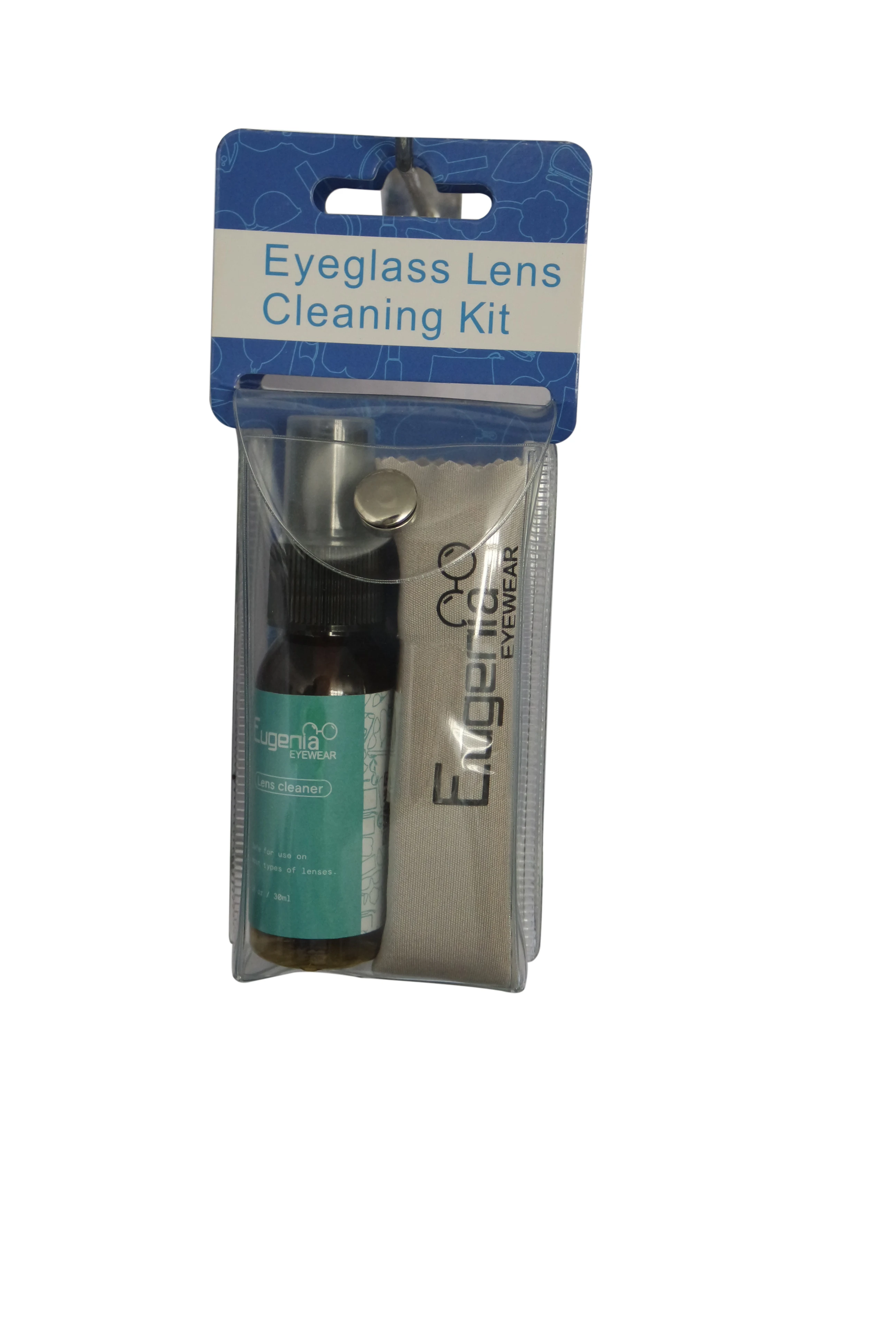 EUGENIA  fashion hot sale  30ml customized lens cleaner with glasses cloth lens cleaner sets