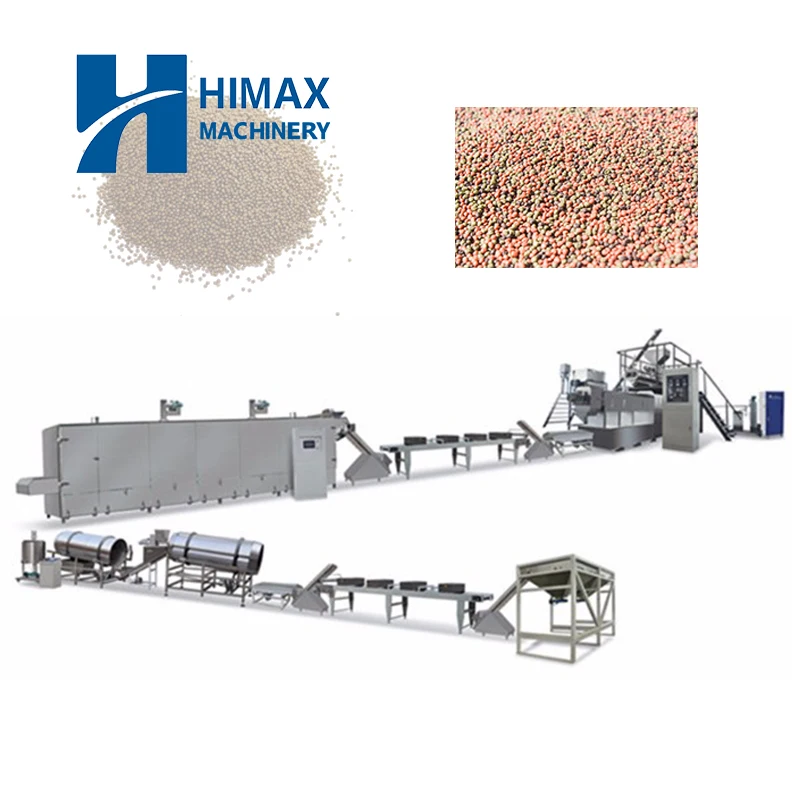 Automatic Floating and Sinking Aquatic Feed Production Line Fish and Shrimp Feed Extruder